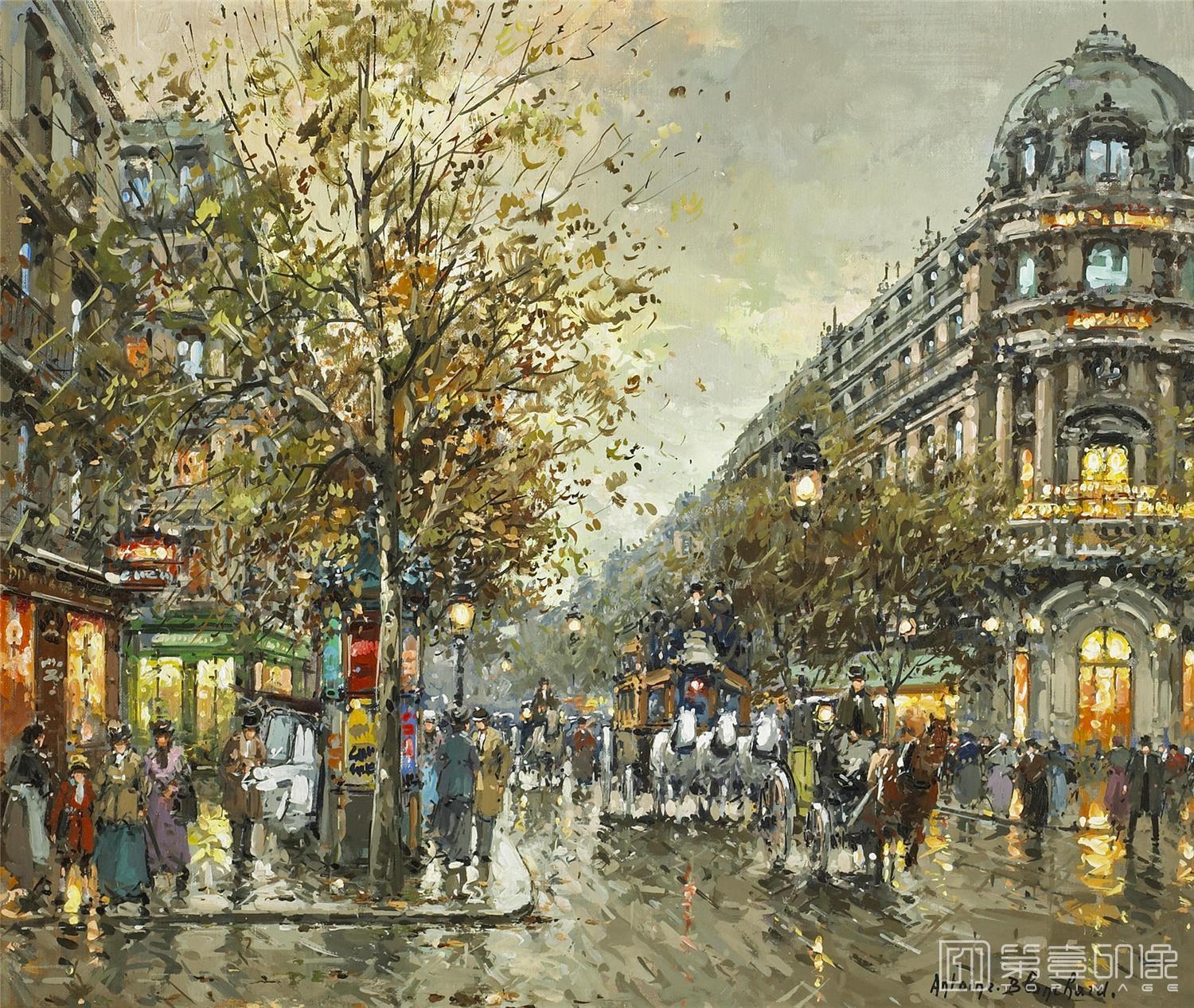 油画-安托万·布兰乍得 Antoine Blanchard作品-093